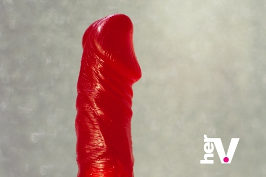 Realistic dildo with lifelike texture and shape