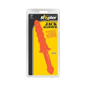 10.5 inch Dildo by Curve Novelties in Orange shown for use by Her or Him