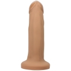 Dildo by Tantus in Brown Chocolate Cocoa shown for use by Her or Him