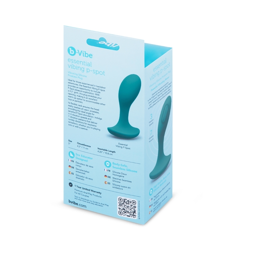 Anal lube b-vibe essential vibing p-spot plug - image 2
