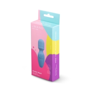 Le-Wand vibrator Le Mini Pocket shown in hand for scale