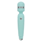 Teal BMS vibrator Pillow Talk Cheeky shown in hand for scale