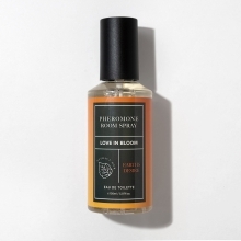 Bottle of  Vegan Lube Eye of Love showing plant-powered formula