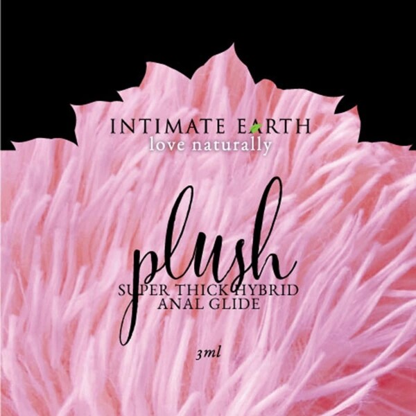 A top choice for Vegans, Intimate Earth Plush Hybrid Anal Glide 3ml Foil SINGLE personal vegan lubricant by Intimate Earth is for sale at herVibrators.com.