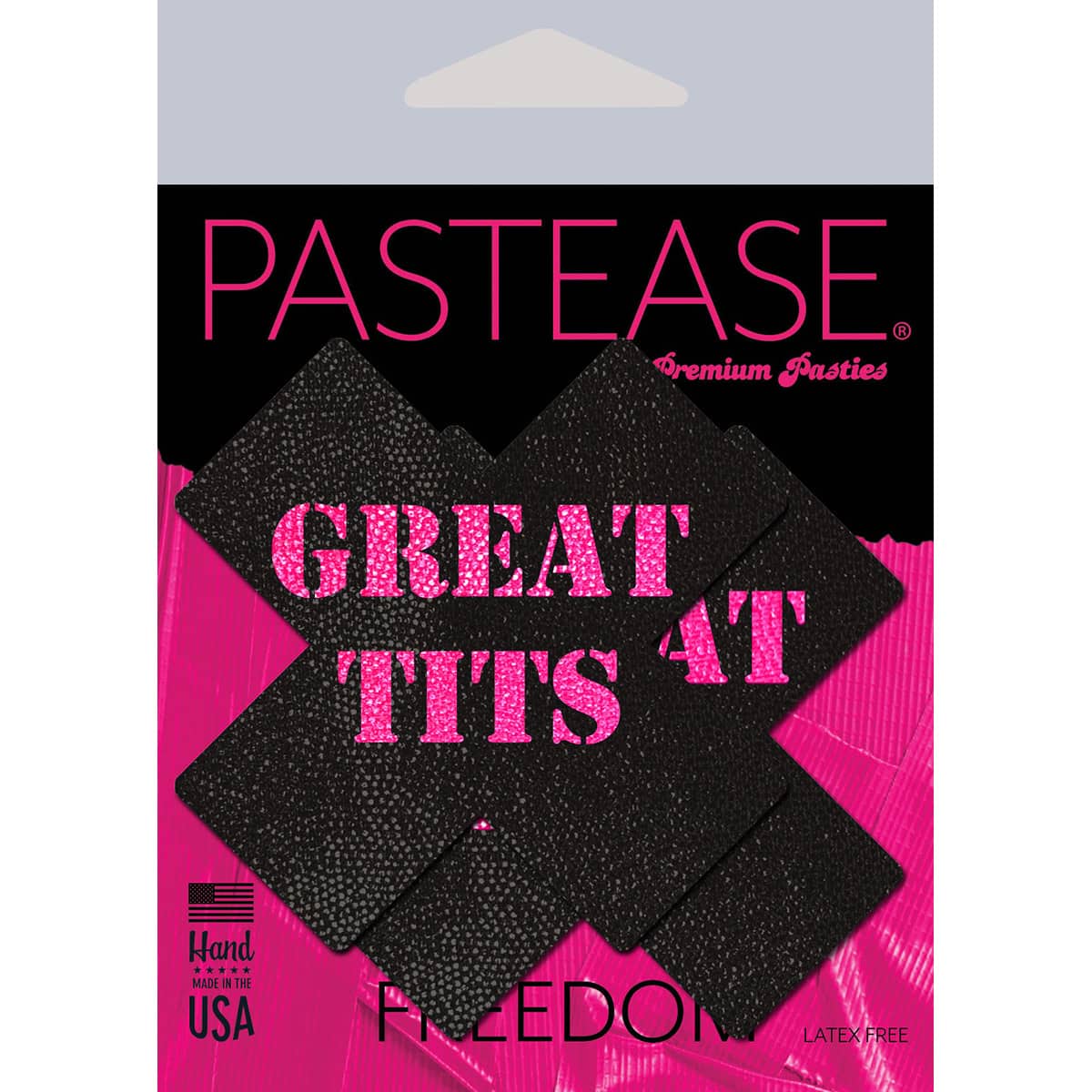 Wearing Pastease Great Tits Crosses nipples covers by Pastease can be fun and sexy!