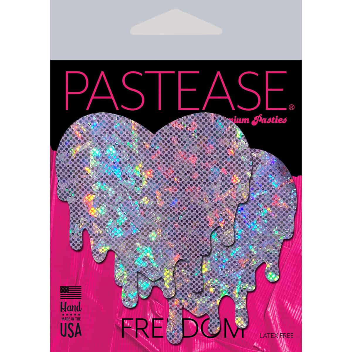 Wearing Pastease Melted Hearts Prism nipples covers by Pastease can be fun and sexy!