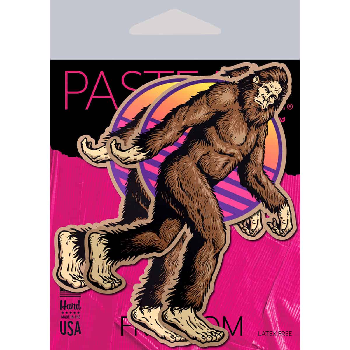 Wearing Pastease Sasquatch Bigfoot nipples covers by Pastease can be fun and sexy!