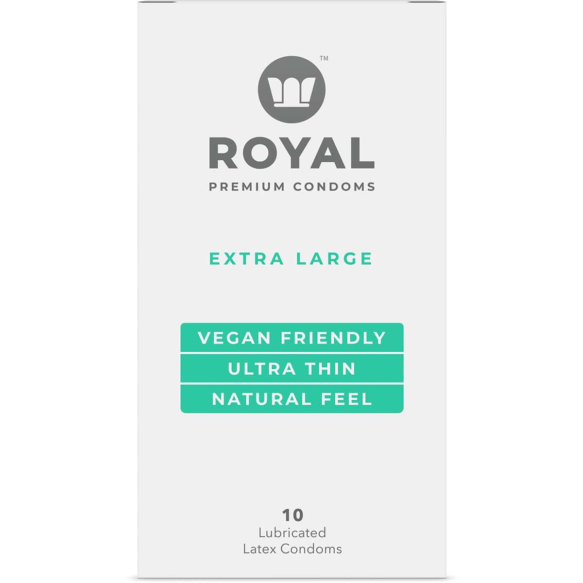 Best Royal Intimacy XL Vegan Condoms 10pk her care Royal Intimacy condoms on sale at herVibrators.com.