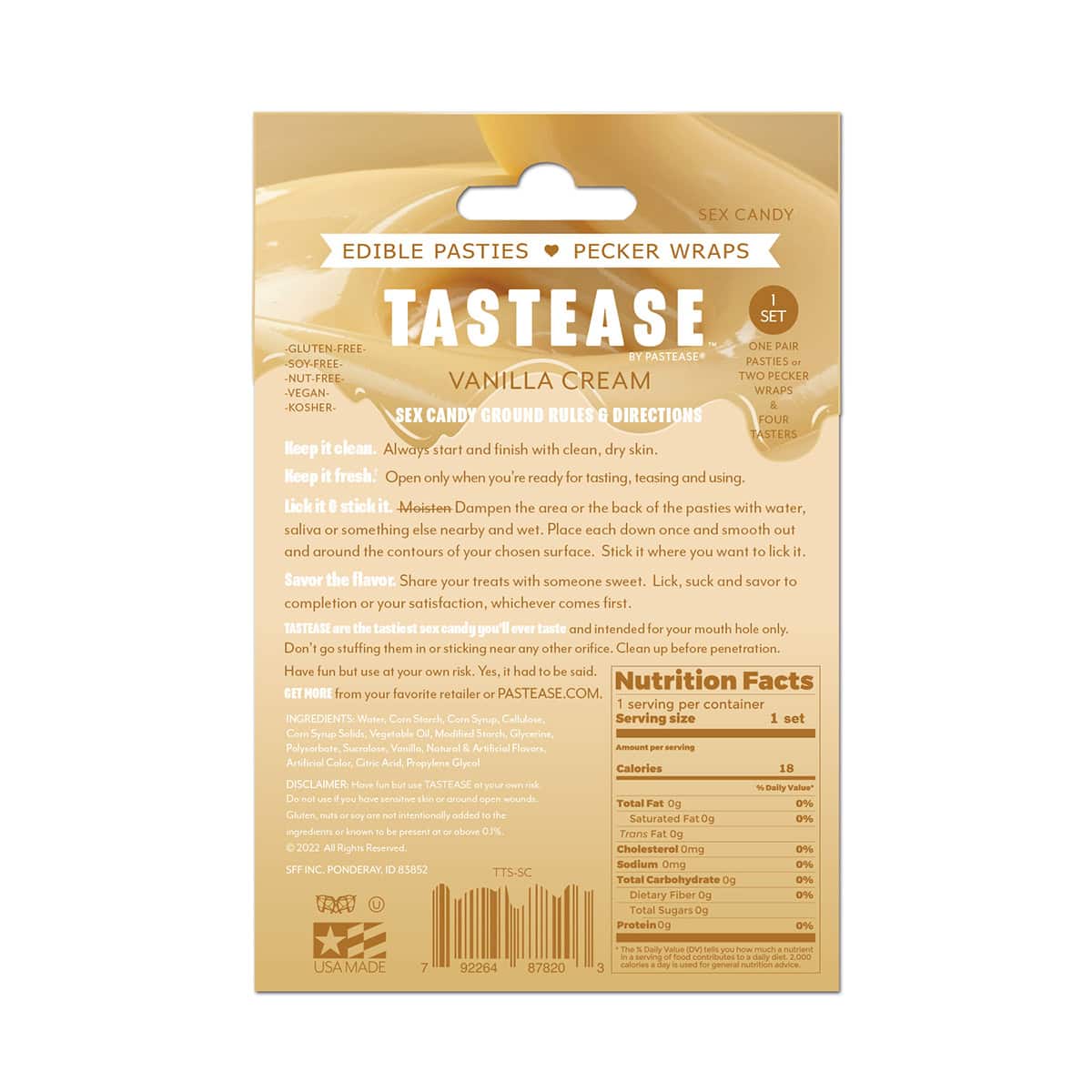 Wearing Tastease Vanilla Cream nipples covers by Pastease can be fun and sexy!