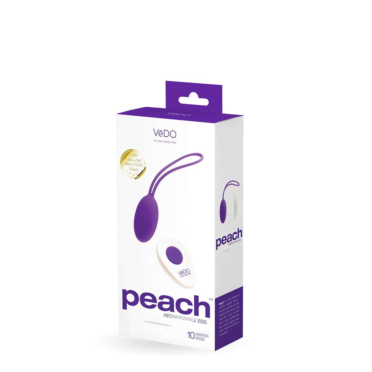 Buy VeDO Peach Egg Indigo kegel exercise device for pelvic floor muscle strengthening.