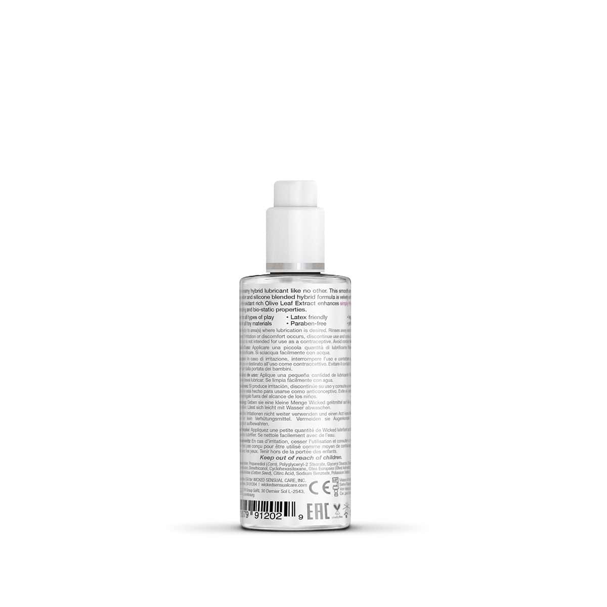 Buy and try Wicked Simply Hybrid 2.3oz water based lubricant by Wicked Sensual Care for your next sexual encounter with her.