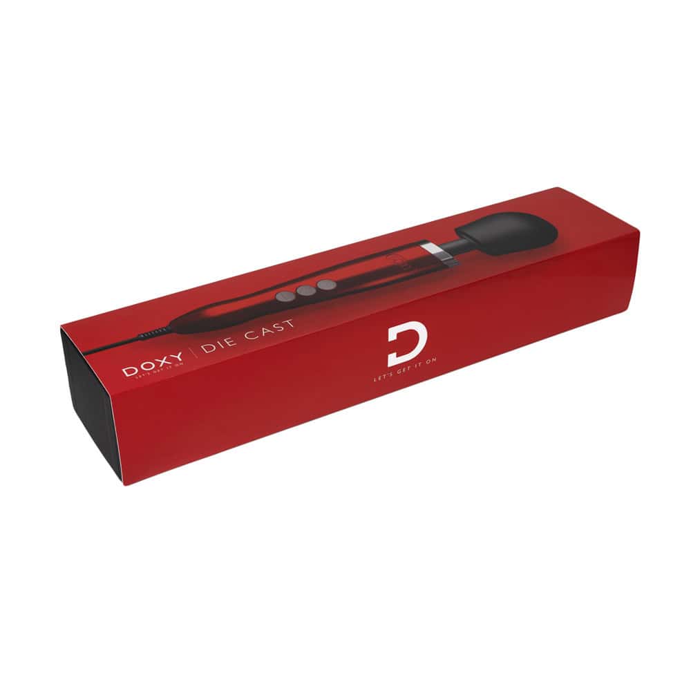 Buy a Doxy Die Cast Massager  Candy Red vibrator.
