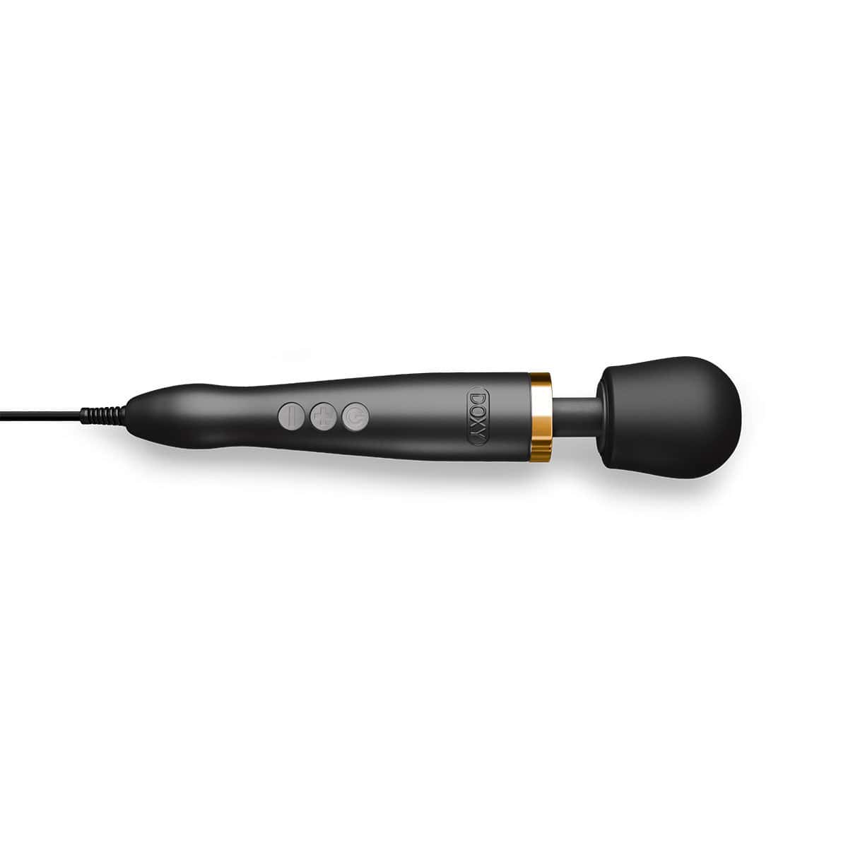 Buy a Doxy Die Cast Massager  Matte Black 24k Gold vibrator.