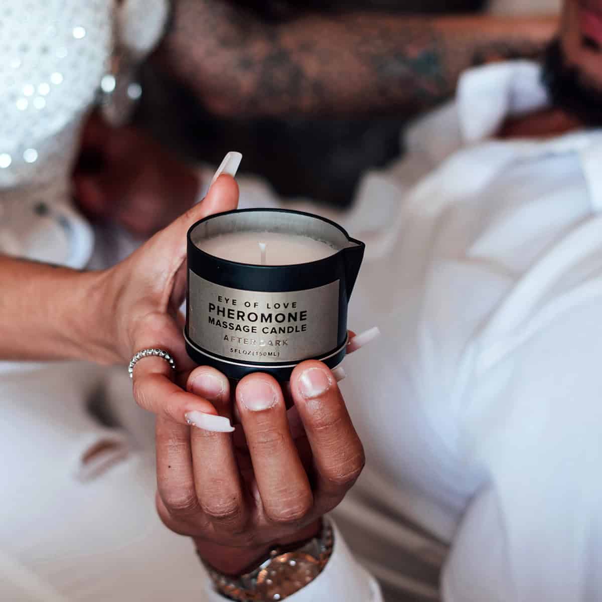 Buy Eye of Love Pheromone Massage Candle 150ml  After Dark  F to M  for her or him.