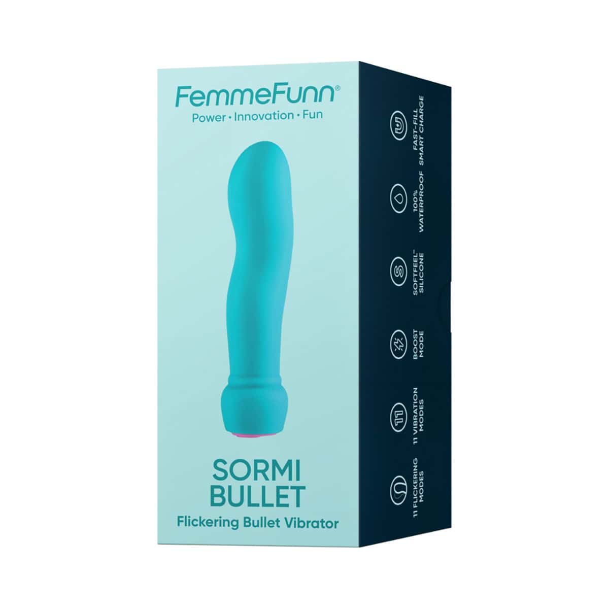 Buy a FemmeFunn Sormi Bullet Turquoise vibrator.