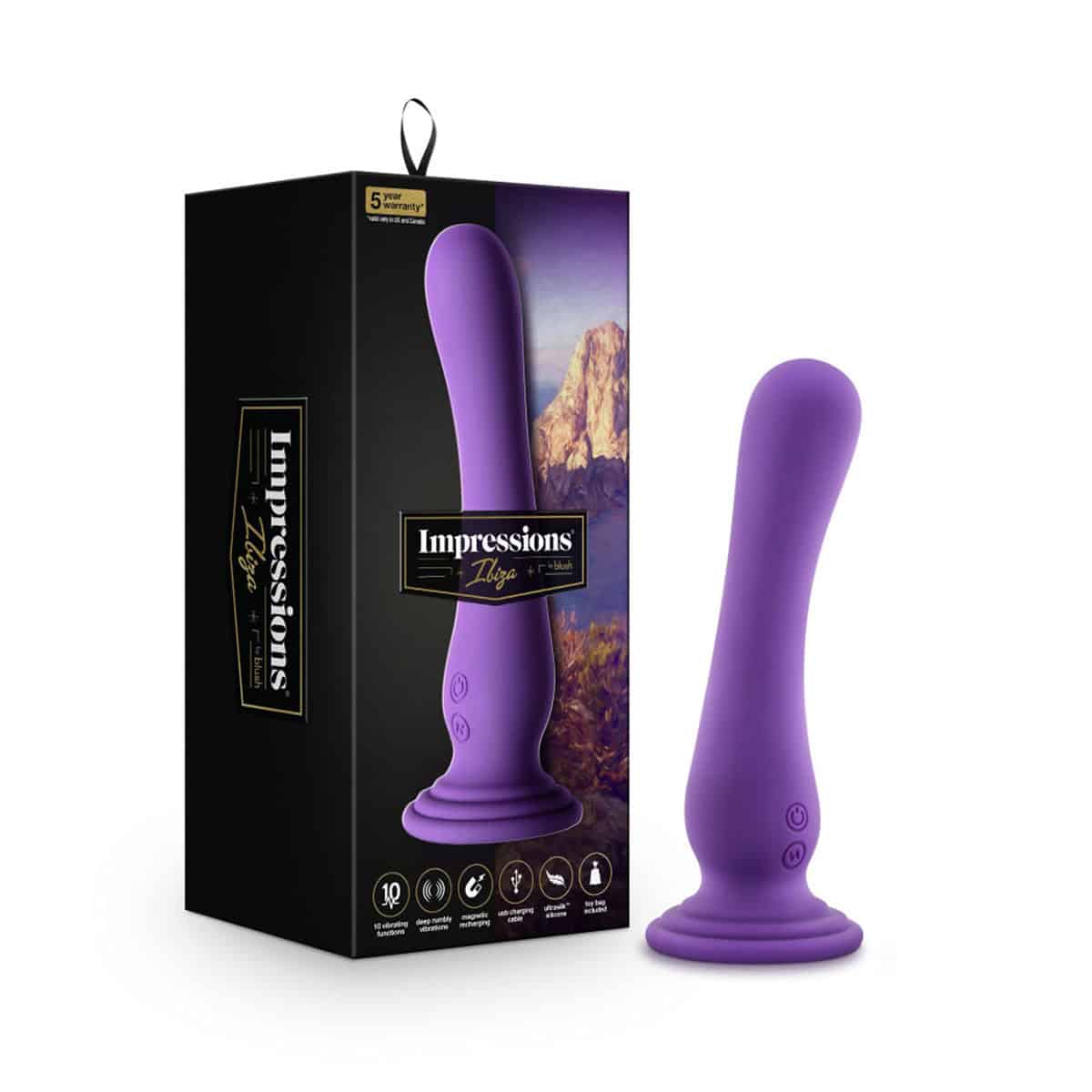 Buy a Impressions Ibiza  Plum vibrator.
