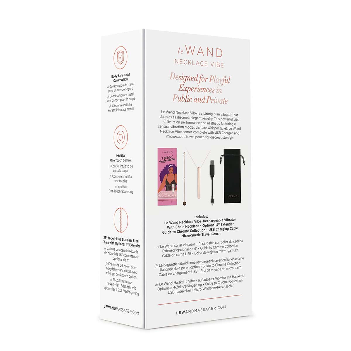 Buy a Le Wand Vibrating Necklace  Rose Gold vibrator.