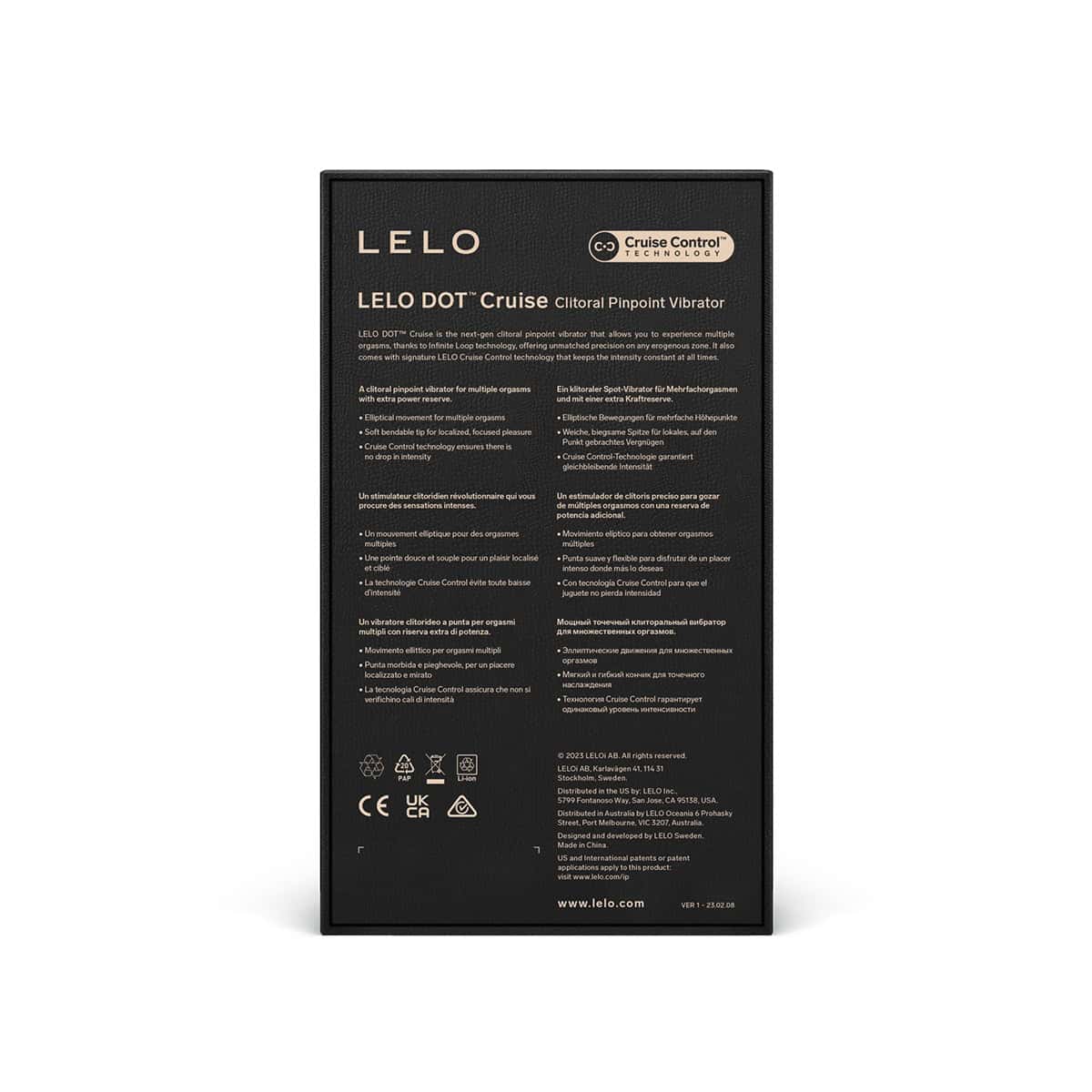 Buy a LELO Dot Cruise  Lemon Sorbet vibrator.