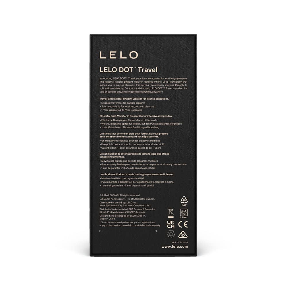 Buy a LELO DOT Travel Clitoral Pinpoint Vibrator Purple vibrator.