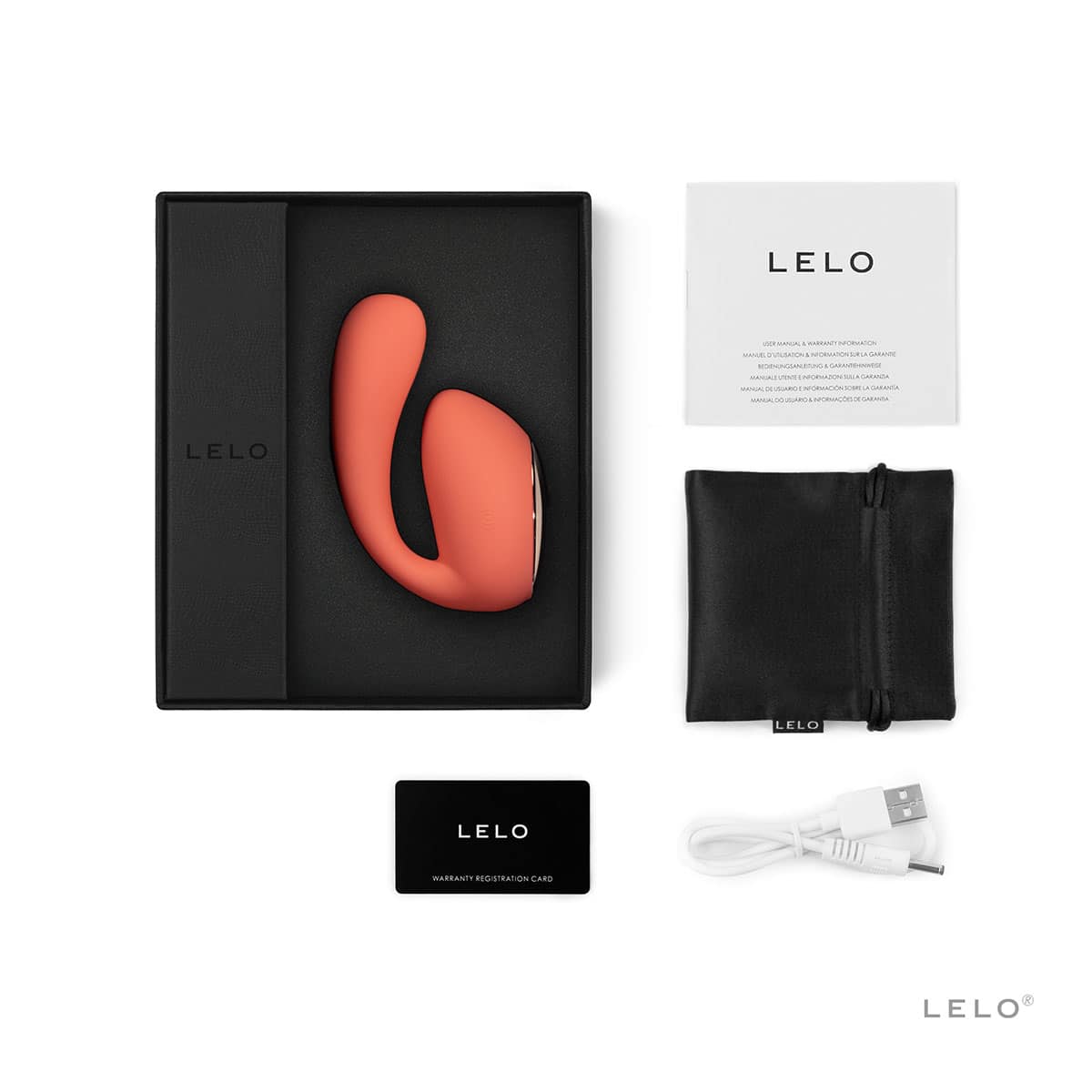 Buy a LELO Ida Wave  Coral Red vibrator.