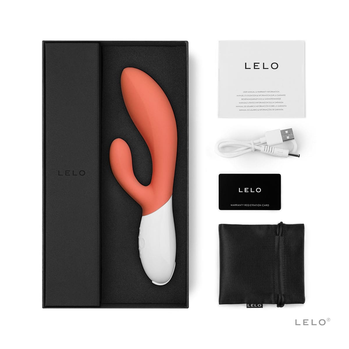 Buy a LELO Ina 3  Coral Red vibrator.