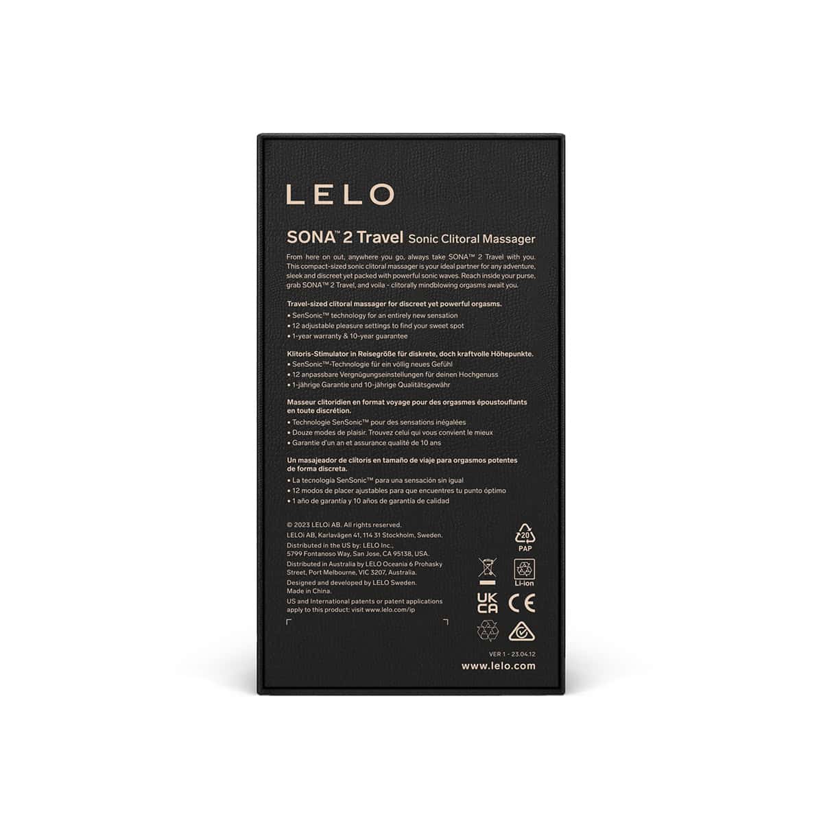 Buy a LELO Sona 2 Travel  Pink vibrator.
