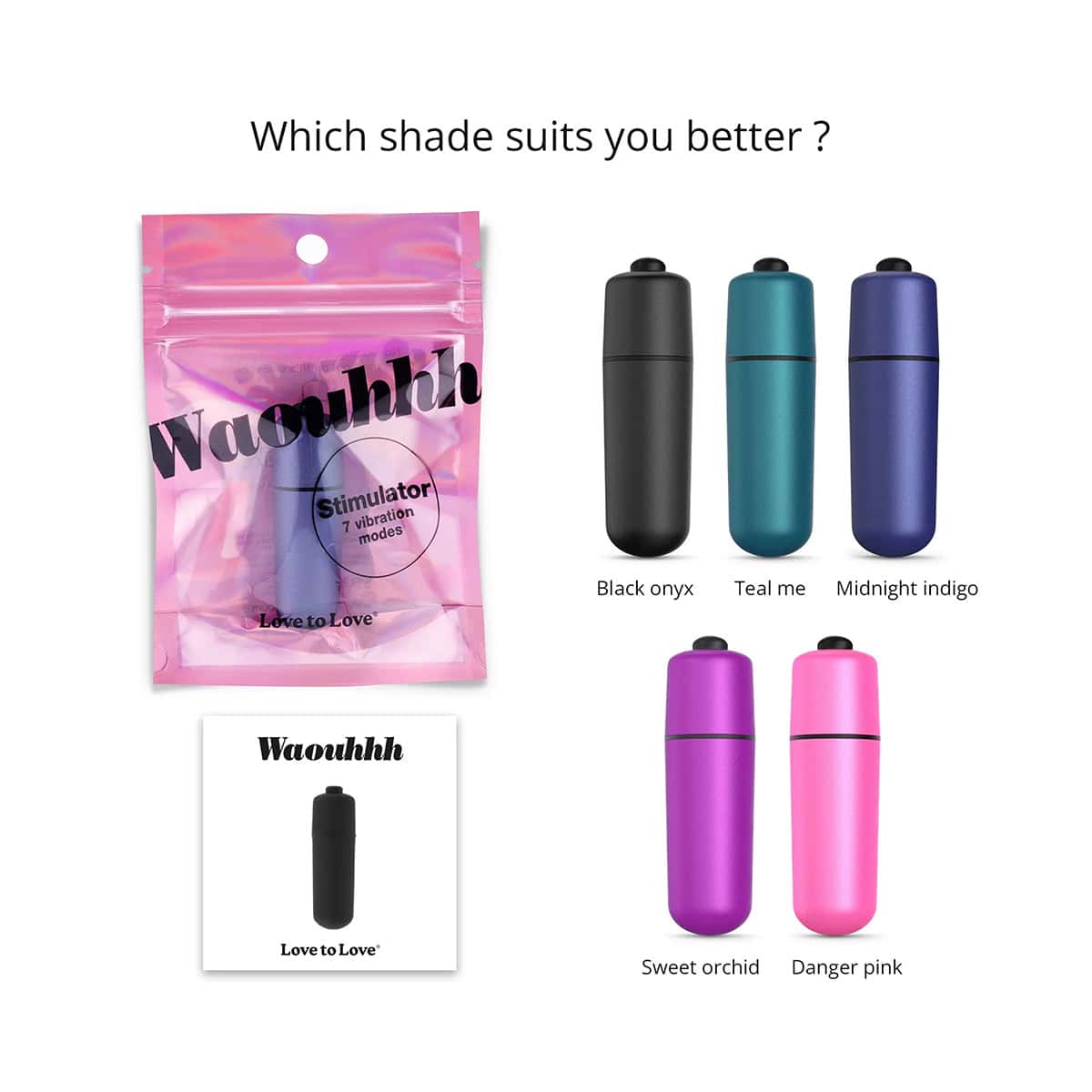 Buy a Love to Love Waouhhh Bullet  Midnight Indigo vibrator.