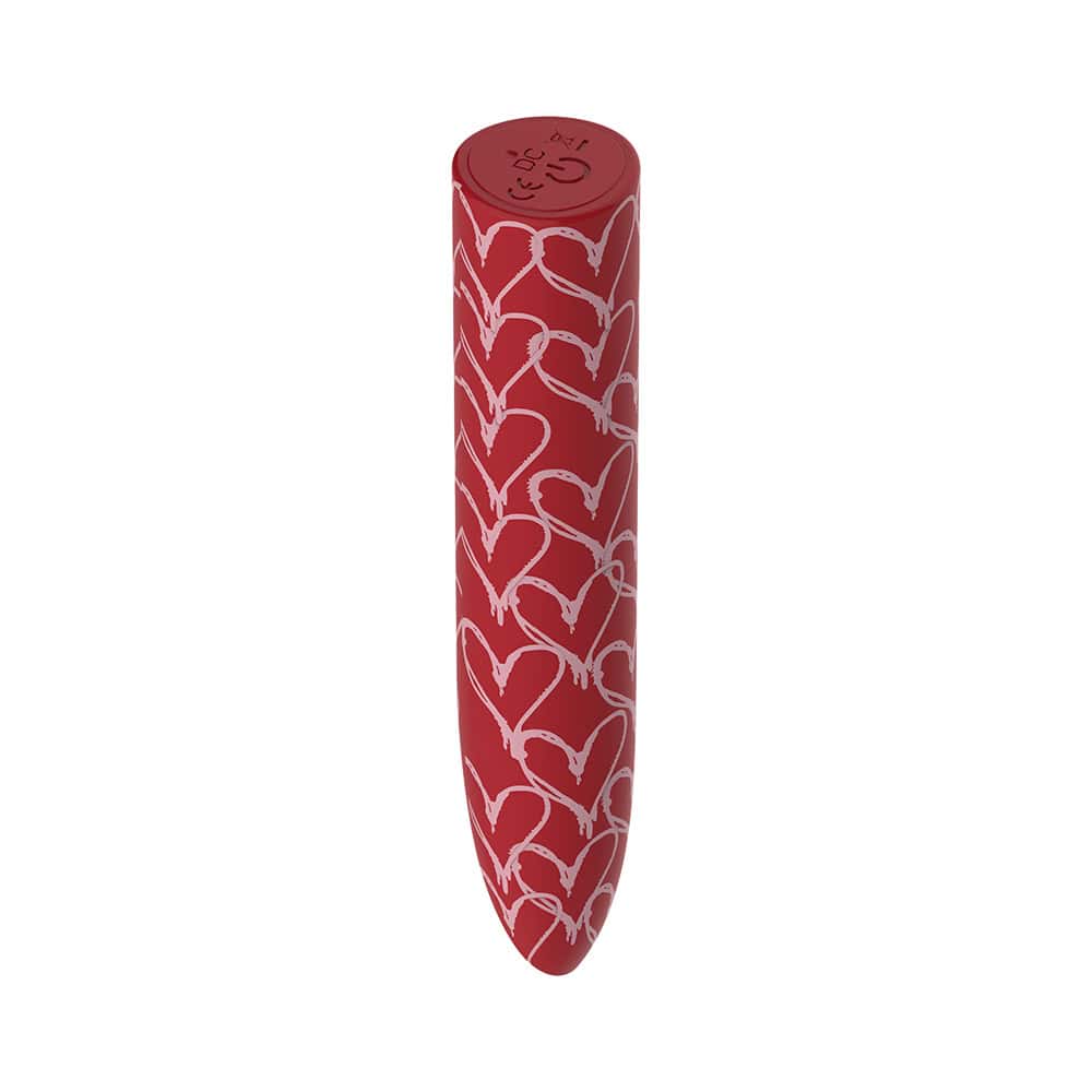 Buy a Luv Inc Hb82 Heart Bullet Vibrator Red vibrator.