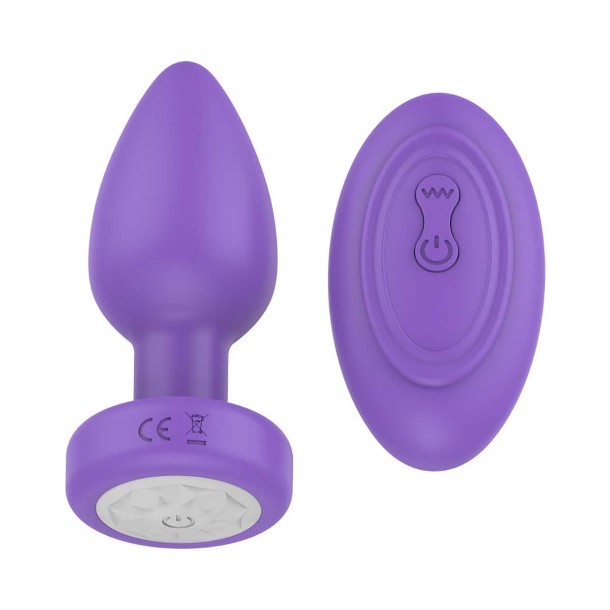 Buy a Luv Inc Pr17: Vibrating Plug W/ Remote Purple vibrator.