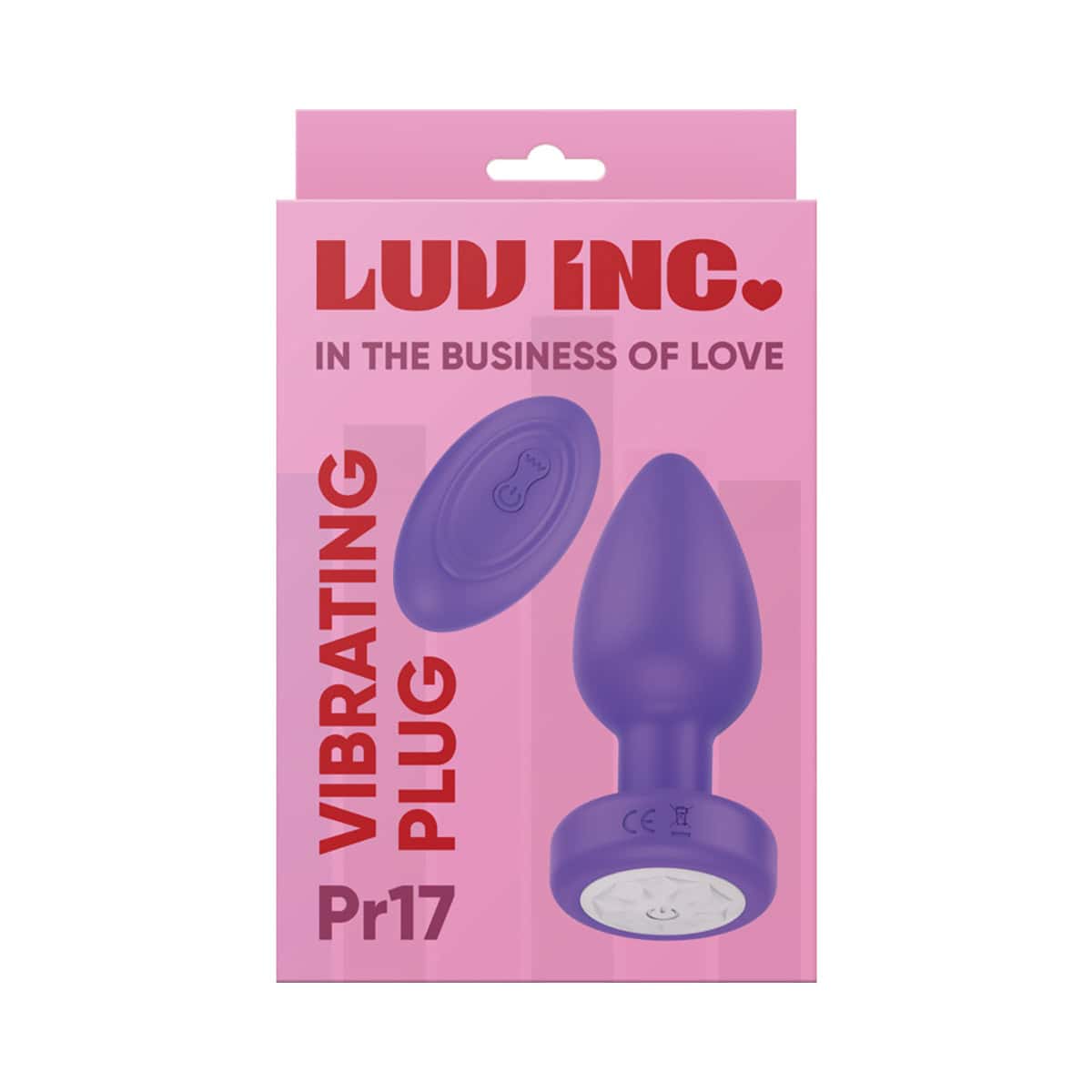 Buy a Luv Inc Pr17: Vibrating Plug W/ Remote Purple vibrator.