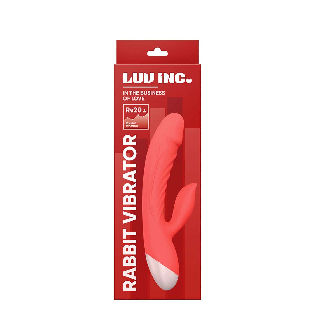 Buy a Luv Inc Rabbit Vibrator  Coral vibrator.