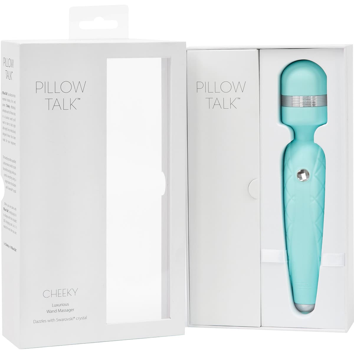 Buy a Pillow Talk Cheeky Wand Teal vibrator.