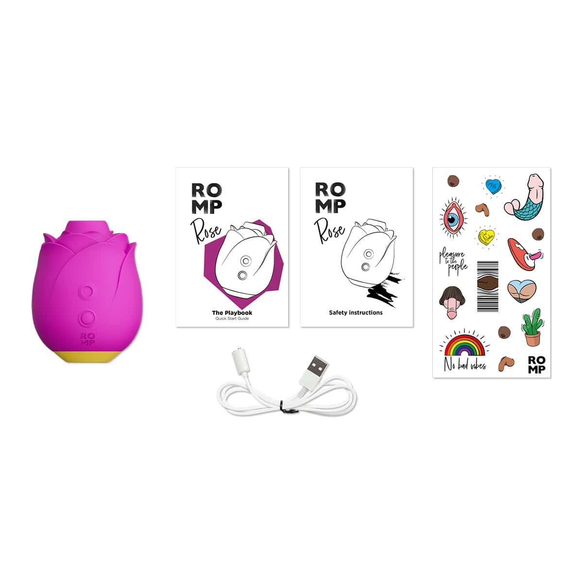 Buy a ROMP Rose Clitoral Stimulator  Pink vibrator.