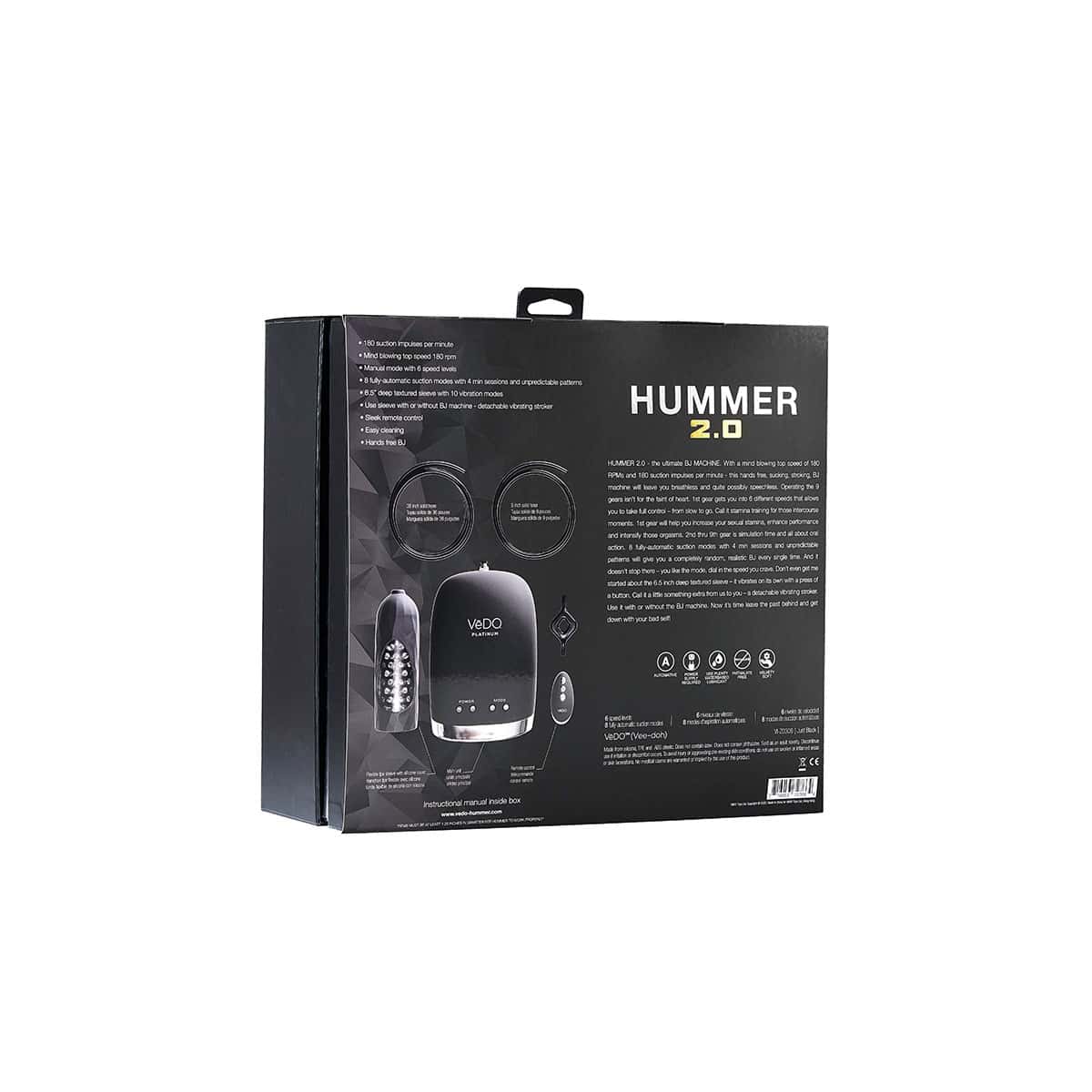 Buy a VeDO Hummer 2.0 Ultimate BJ Machine vibrator.