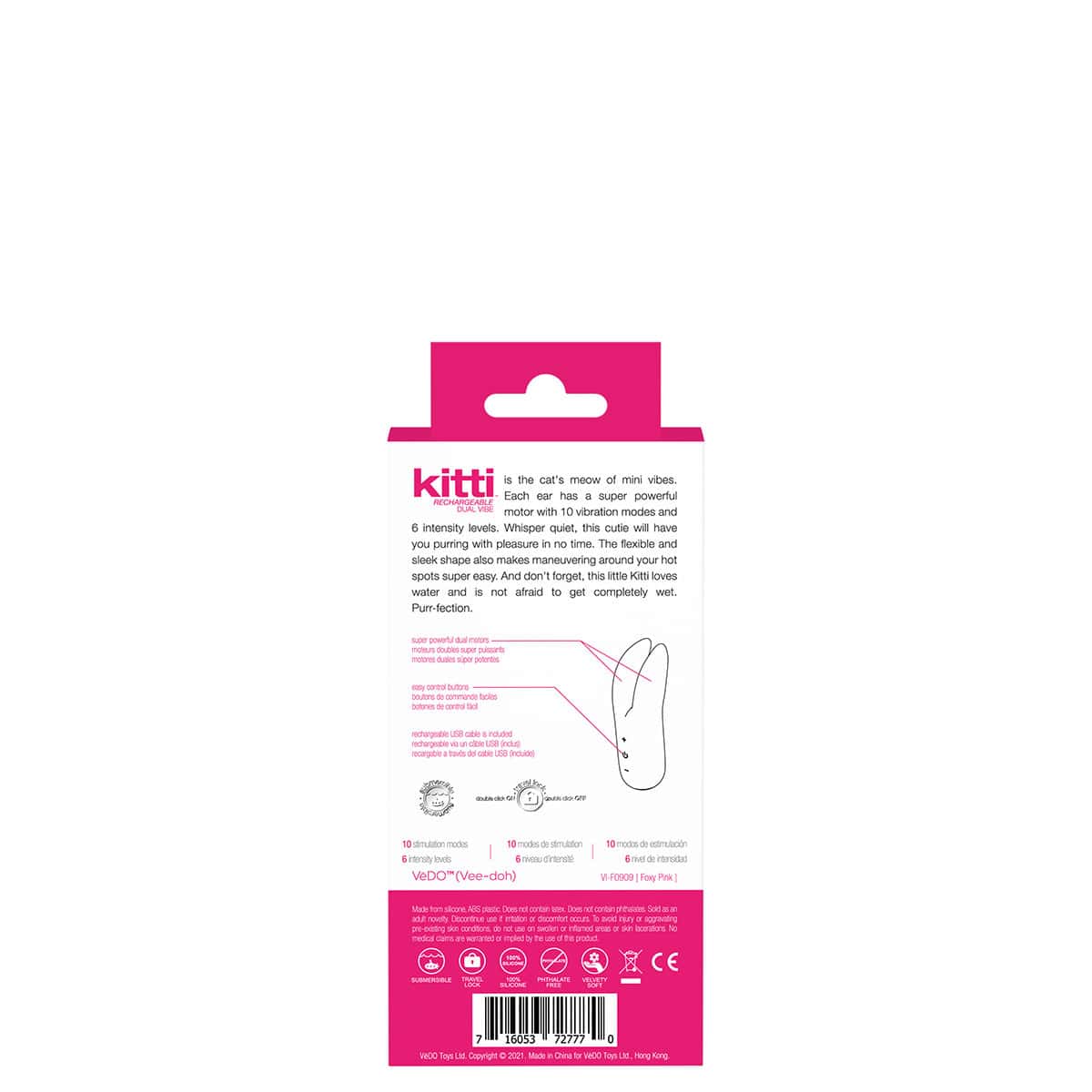 Buy a VeDO Kitti Dual Vibe  Pink vibrator.