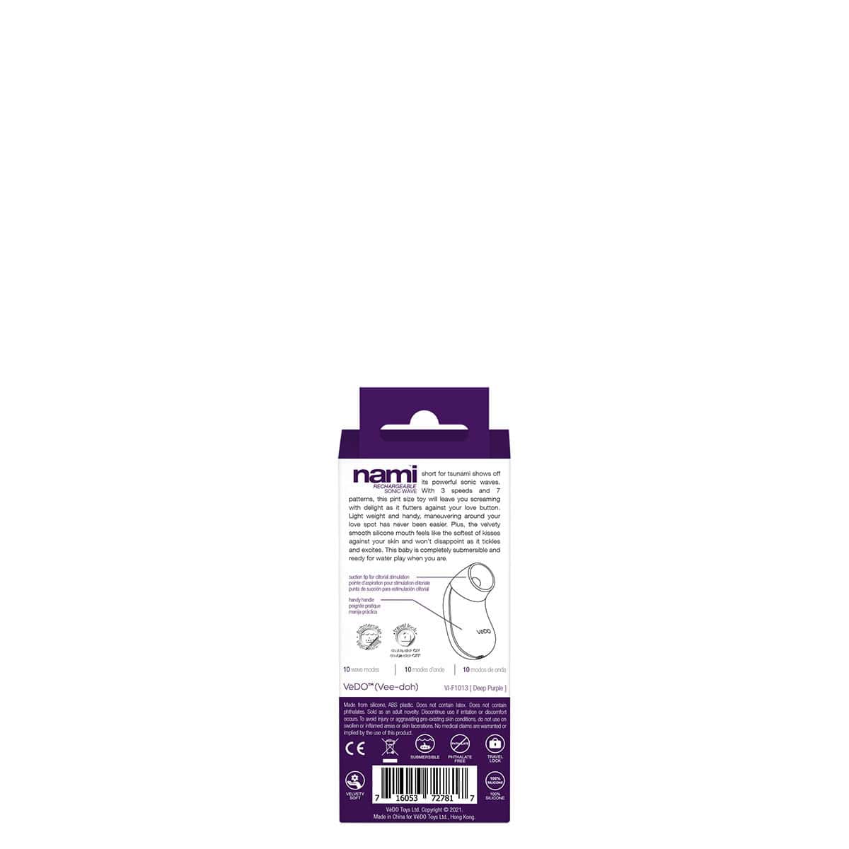 Buy a VeDO Nami Sonic Vibe  Purple vibrator.