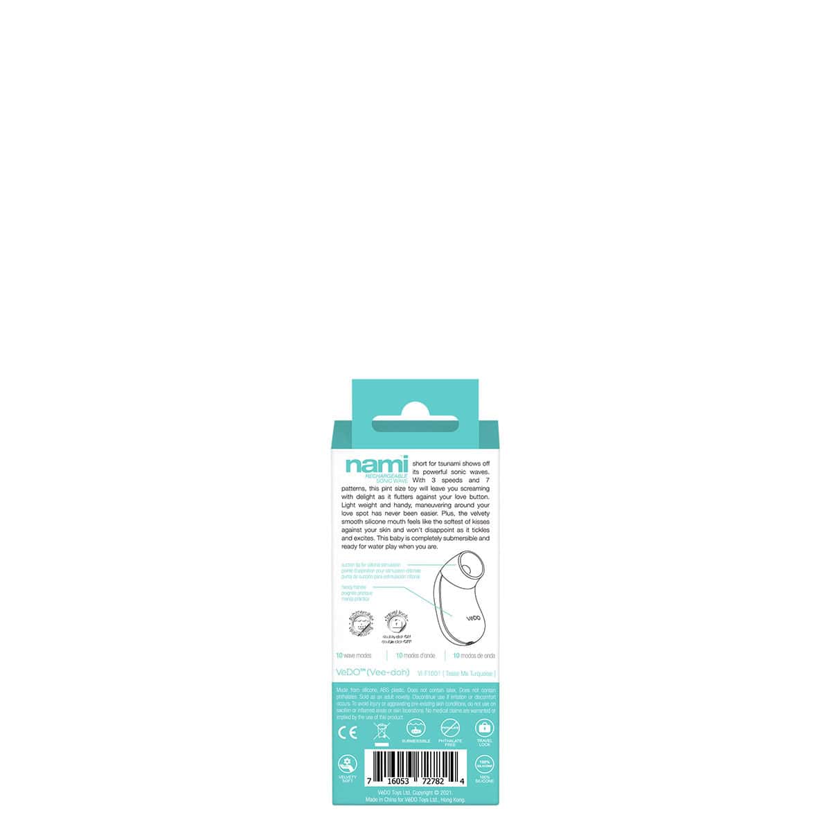 Buy a VeDO Nami Sonic Vibe  Turquoise vibrator.