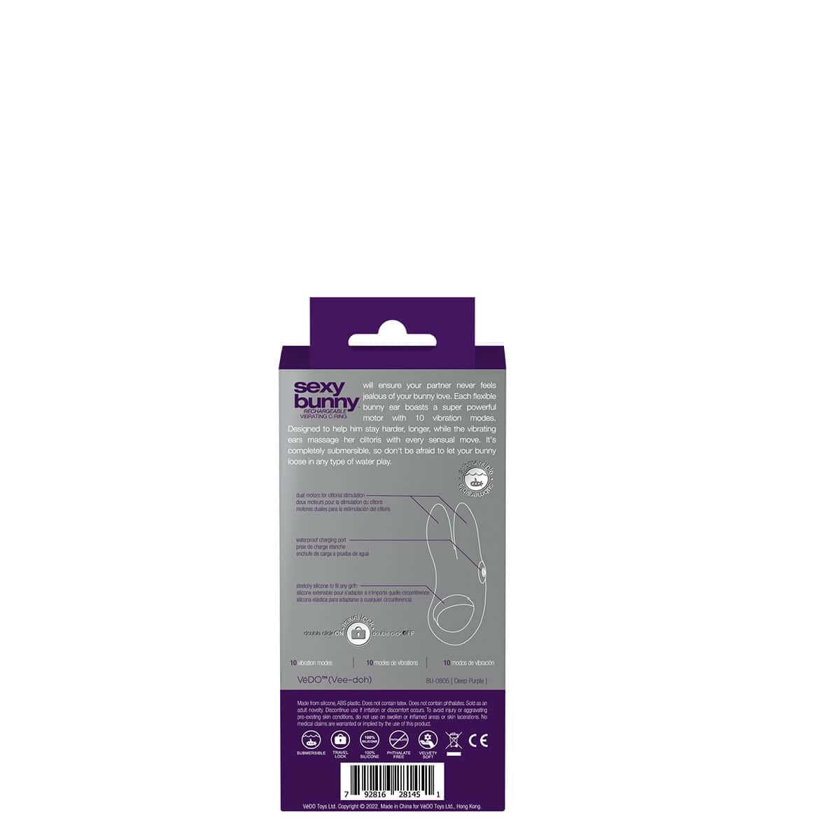 Buy a VeDO Sexy Bunny C-Ring  Purple vibrator.