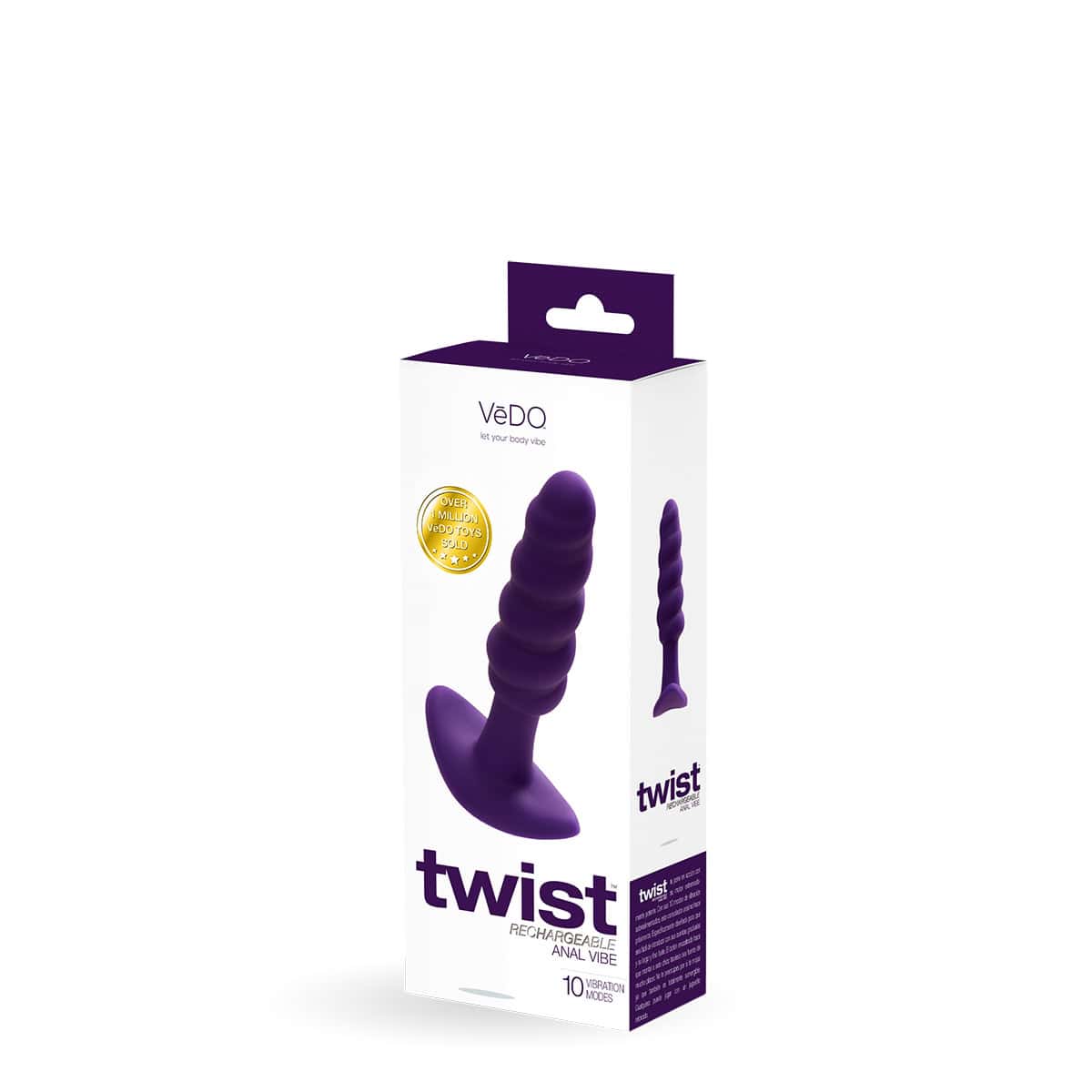 Buy a VeDO Twist Plug  Purple vibrator.