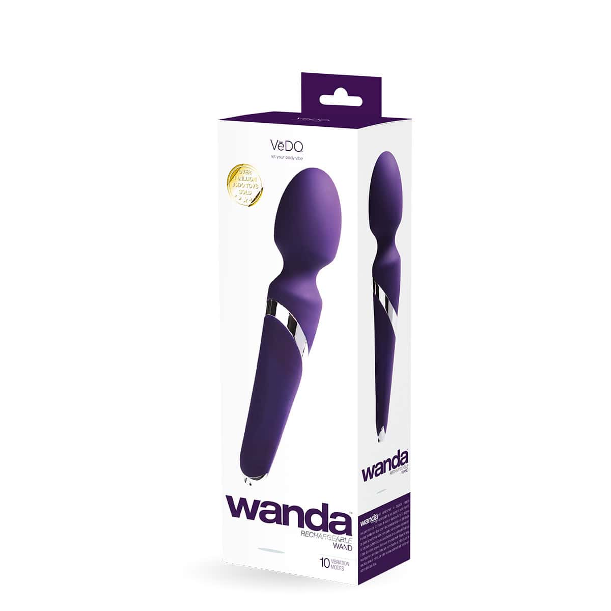 Buy a VeDO Wanda Wand  Purple vibrator.