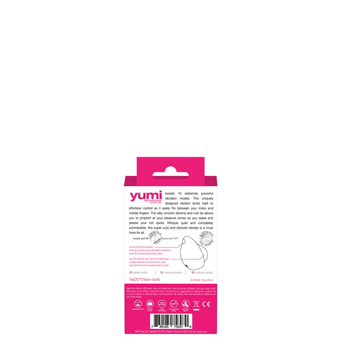 Buy a VeDO Yumi Finger Vibe  Pink vibrator.