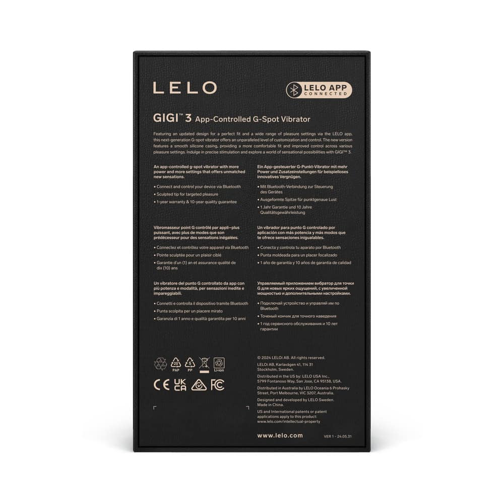 Buy a LELO GIGI 3 App G-Spot Vibr Powder Blue vibrator.
