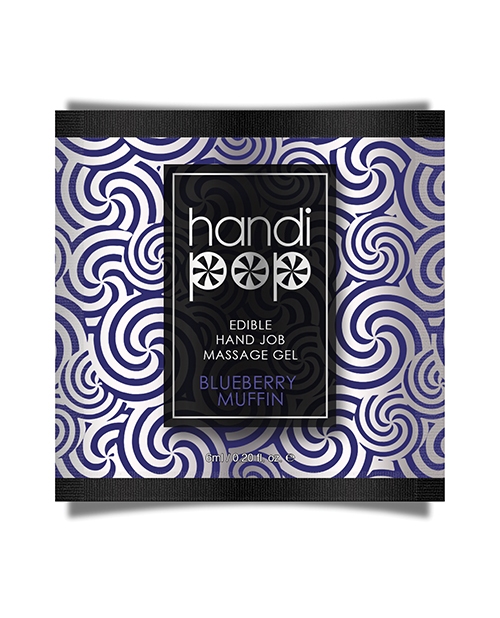 Shop Handipop Hand Job Massage Gel Single Use Packet - 6 ml Blueberry Muffin online