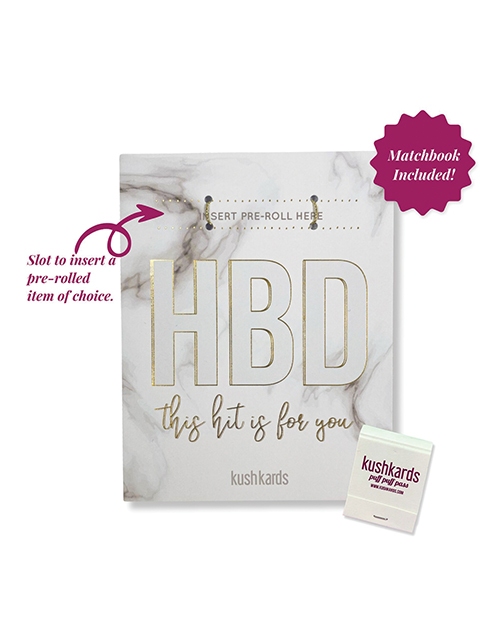 Order HBD Birthday Greeting Card w/Matchbook online
