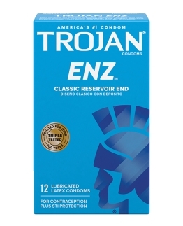 Shop Trojan Enz Lubricated Condoms - Box of 12 online