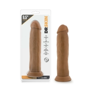 9.5 inch Dildo by Blush in Tan Light Brown Mocha shown for use by Her or Him