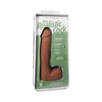 9 inch Dildo by Doc Johnson in Tan Light Brown Mocha shown for use by Her or Him