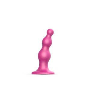 Dildo by Lovely Planet in Hot Pink Magenta Fuchsia shown for use by Her or Him