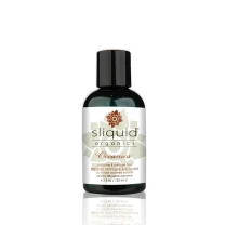 Bottle of 4.2 oz Water Based Lube Sliquid showing clean, lightweight formula