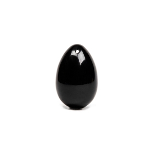 Buy Chakrubs Xaga Yoni Egg Obsidian drilled kegel exercise device for pelvic floor muscle strengthening.
